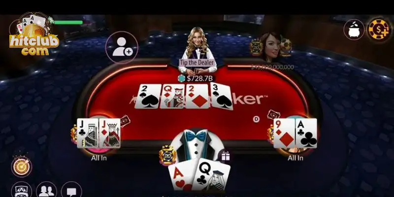 Poker hitclub còn được biết đến là xì tố tại sảnh game bài